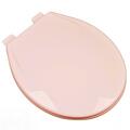 Plumbing Technologies Slow Close Plastic Round Front Contemporary Design Toilet Seat, Venetian Pink 2F1R6-20